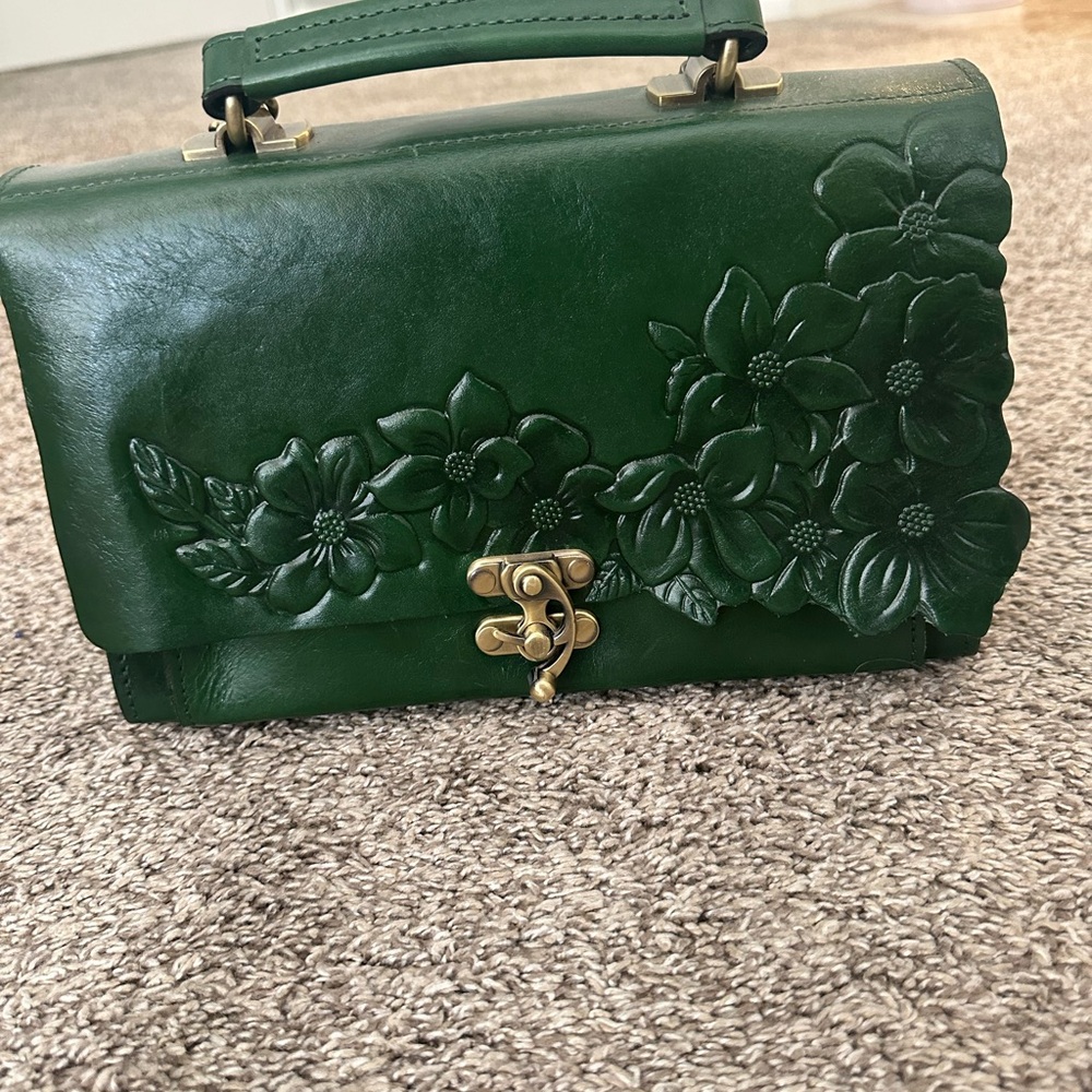 Patricia Nash leather tooled Crossbody purse